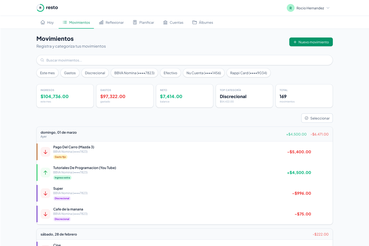 Captura de movimientos